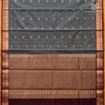 Kora Silk Cotton Sarees - Grey SAS0037454 - Image 4