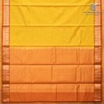 Kora Silk Cotton Sarees - Lemon Yellow SAS0037455 - Image 4