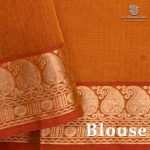 Kora Silk Cotton Sarees - Lemon Yellow SAS0037455 - Image 3