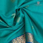 Kora Silk Cotton Sarees - Aqua Green SAS0037457 - Image 2