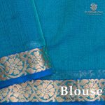 Kora Silk Cotton Sarees - Aqua Green SAS0037457 - Image 3