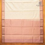 Kora Silk Cotton Sarees - Cream SAS0037458 - Image 4