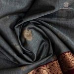 Kora Silk Cotton Sarees - Grey SAS0037459 - Image 2