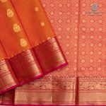 Kora Silk Cotton Sarees - Dual Shade Orange SAS0037462