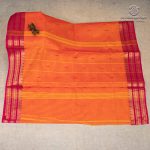 Chettinad Cotton Sarees - Dual Shade Orange SASC37464 - Image 3