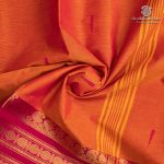 Chettinad Cotton Sarees - Dual Shade Orange SASC37464 - Image 2