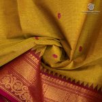 Chettinad Cotton Sarees - Mustard Yellow SASC37470 - Image 2