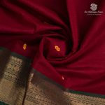 Chettinad Cotton Sarees - Dark Maroon SASC37472 - Image 2