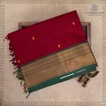 Chettinad Cotton Sarees - Dark Maroon SASC37472