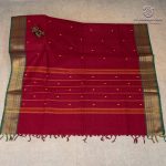 Chettinad Cotton Sarees - Dark Maroon SASC37472 - Image 3