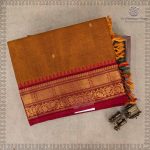 Chettinad Cotton Sarees - Orangish Brown SASC37474