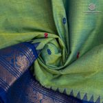 Chettinad Cotton Sarees - Dual Shade Lime Green SASC37476 - Image 2