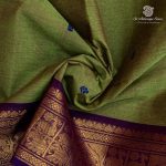 Chettinad Cotton Sarees - Olive Green SASC37477 - Image 2