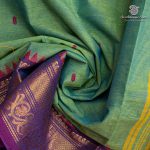 Chettinad Cotton Sarees - Dual Shade Green SASC37478 - Image 2