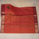 Chettinad Cotton Sarees - Chestnut Brown SASC37479 - Image 3