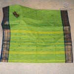 Chettinad Cotton Sarees - Lime Green SASC37482 - Image 3
