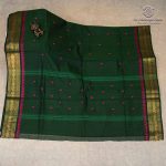 Chettinad Cotton Sarees - Bottle Green SASC37483 - Image 3