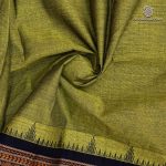 Kanchi Cotton Saree - Pea Green SASC37487 - Image 2