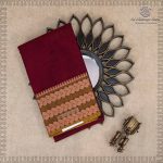 Kanchi Cotton Saree - Deep Burgundy SASC37490