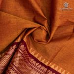 Kanchi Cotton Saree - Burnt Orange SASC37491 - Image 2