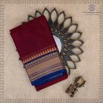 Kanchi Cotton Saree - Deep Burgundy SASC37494