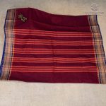 Kanchi Cotton Saree - Deep Burgundy SASC37494 - Image 3