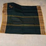 Kanchi Cotton Saree - Bottle Green SASC37497 - Image 3