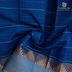 Kanchi Cotton Saree - Venice Blue SASC37500 - Image 2