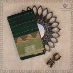 Kanchi Cotton Saree - Dark Green SASC37501