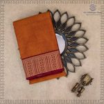 Kanchi Cotton Saree - Dark Orange SASC37504