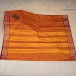 Kanchi Cotton Saree - Dark Orange SASC37504 - Image 3
