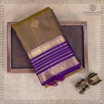 Pure Silk Sarees - Dual Shade Warm Silk Olive SASPS37505 - Image 5
