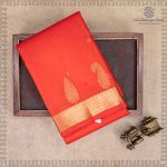 Pure Silk Sarees - Red Orange SASPS37506 - Image 5