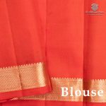 Pure Silk Sarees - Red Orange SASPS37506 - Image 3