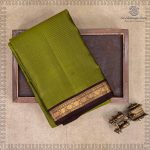 Pure Silk Sarees - Olive Green SASPS37510 - Image 5