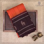 Pure Silk Sarees - Rust Orange SASPS37518 - Image 5