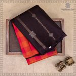 Pure Silk Sarees - Multicolor Checks SASPS37524 - Image 5