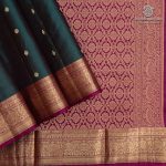 Pure Silk Sarees - Dual Shade Dark Green SASPS37529