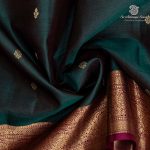 Pure Silk Sarees - Dual Shade Dark Green SASPS37529 - Image 2