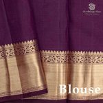 Pure Silk Sarees - Dual Shade Dark Purple SASPS37530 - Image 3