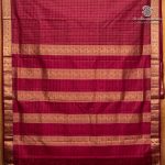 10 Yards Pure Silk Sarees - Burgundy SASTPS37535 - Image 3
