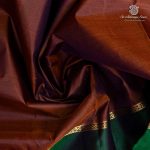 10 Yards Pure Silk Sarees - Dual Shade Brown SASTPS37538 - Image 2