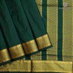 10 Yards Pure Silk Sarees - Bottle Green SASTPS37539