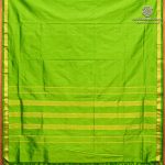 10 Yards Pure Silk Sarees - Parrot Green SASTPS37540 - Image 3