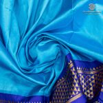 10 Yards Pure Silk Sarees - Light Blue SASTPS37542 - Image 2