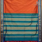 10 Yards Pure Silk Sarees - Rust SASTPS37543 - Image 3
