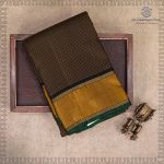10 Yards Pure Silk Sarees - Black SASTPS37544 - Image 5