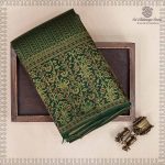 Pure Silk Sarees - Dark Green SASPS37548 - Image 5