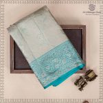 Pure Silk Sarees - Bluish Beige SASPS37549 - Image 5