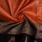Pure Silk Sarees - Rust Orange SASPS37553 - Image 2